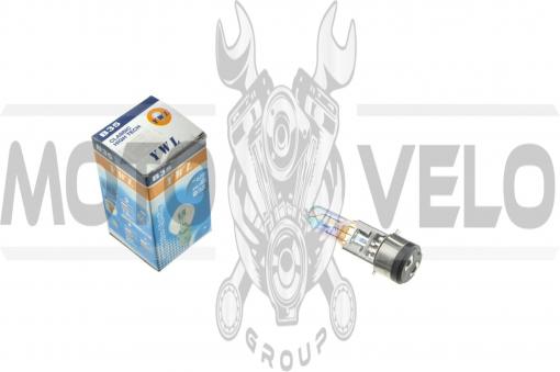 Лампа BA20D (2 уса)   12V 18W/18W   (хамелеон розовый)   YWL, шт