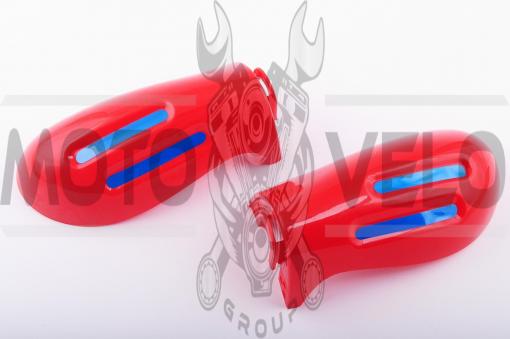 Защита рук на руль (mod:2, GLOVES, красные) XJB