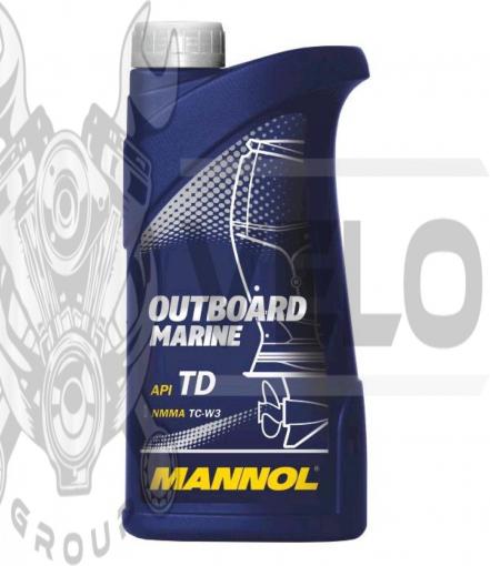 Масло   2T, 1л   (для лодок, гидроциклов, двигателей с водяным охлаждением, Outboard Marine API TD)   MANNOL, шт