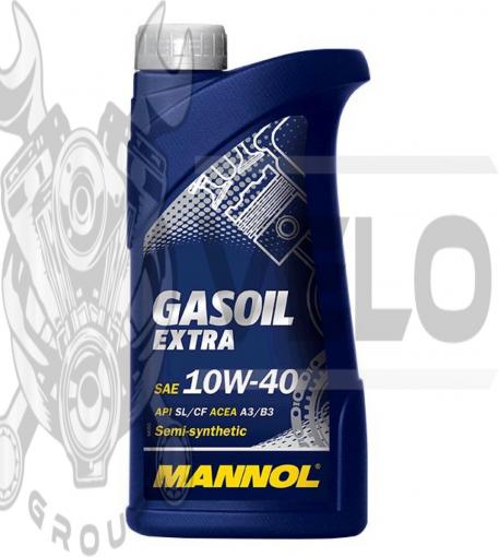 Масло   4T, 1л   (SAE 10W-40, полусинтетика, Gasoil Extra API SL/CF)   MANNOL, шт