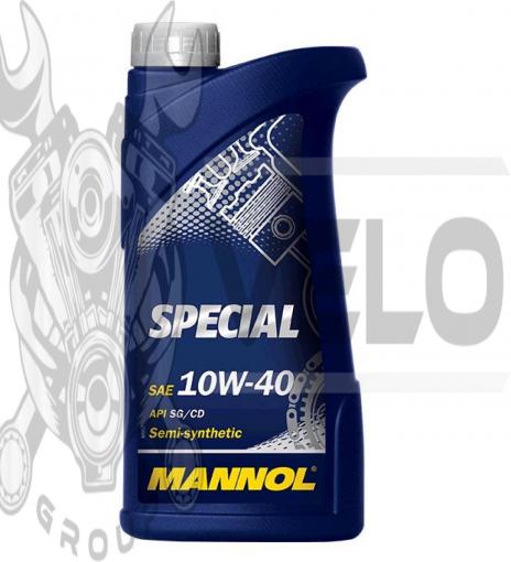 Масло   4T, 1л   (SAE 10W-40, полусинтетика, Special API SG/CD)   MANNOL, шт