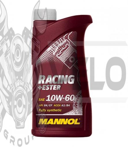 Масло   4T, 1л   (SAE 10W-60, синтетика, Racing+Ester 10W-60 API SN/SM/CF)   MANNOL, шт