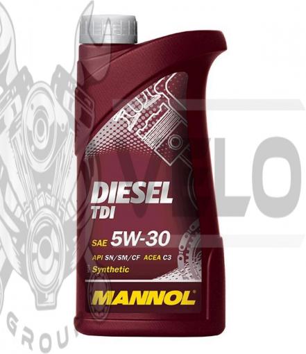 Масло   4T, 1л   (SAE 5W-30, Diesel TDI 5W-30 API SN/SM/CF)   MANNOL, шт