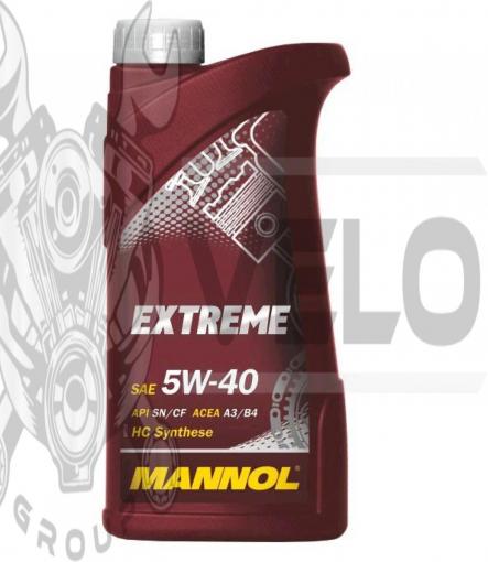 Масло   4T, 1л   (SAE 5W-40, синтетика, Extreme 5W-40 API SN/CF)   MANNOL, шт