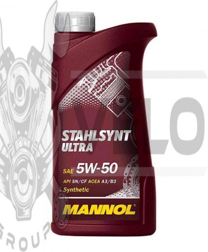Масло   4T, 1л   (SAE 5W-50, синтетика, Stahlsynt Ultra 5W-50 API SN/CF)   MANNOL, шт