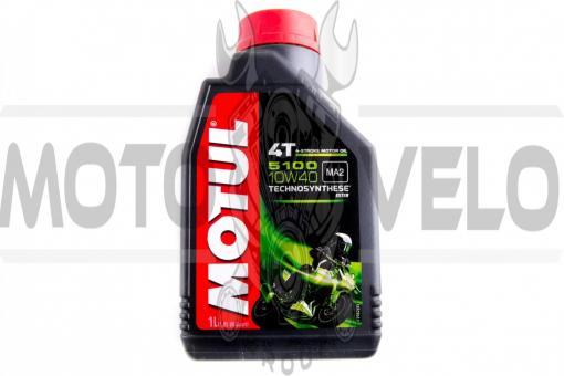 Масло   4T, 1л   (полусинтетика, 10W-40, 5100, API SL/SJ/SH/SG)   MOTUL   (#104066), шт