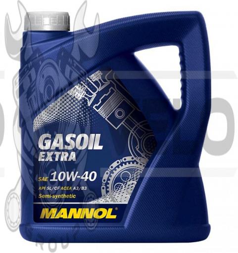 Масло   4T, 4л   (SAE 10W-40, полусинтетика, Gasoil Extra API SL/CF)   MANNOL, шт