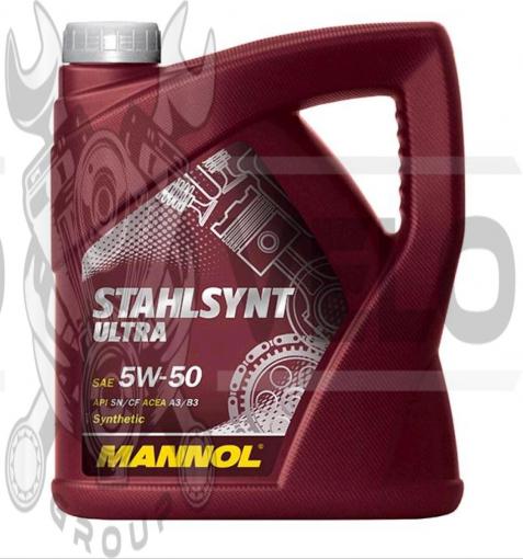 Масло   4T, 4л   (SAE 5W-50, синтетика, Stahlsynt Ultra 5W-50 API SN/CF)   MANNOL, шт