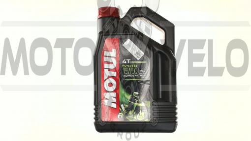 Масло   4T, 4л   (полусинтетика, 15W-50, 5100, API SL/SJ/SH/SG)   MOTUL   (#104083), шт