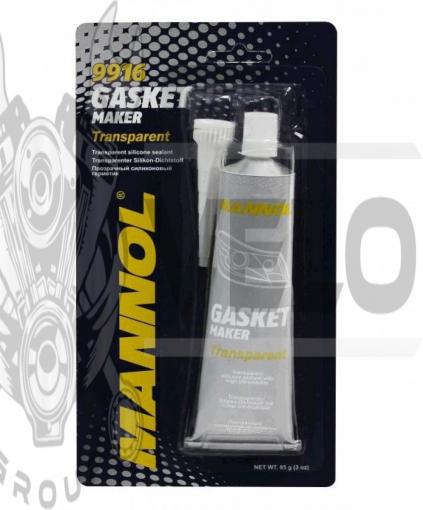 Герметик   85г   (силиконовый, вулканизирующийся)   (9916 Gasket Maker Transparent)   MANNOL, шт