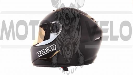 Шлем-интеграл   (mod:B-500) (size:L, черно-коричневый)   BEON, шт