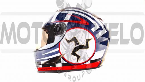 Шлем-интеграл   (mod:B-500) (size:L, черно-красно-белый)   BEON, шт
