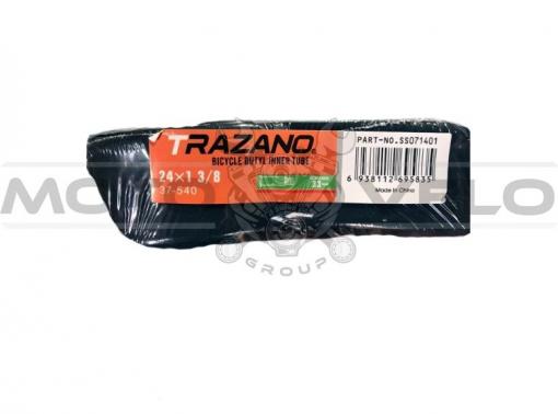 Камера велосипедная салют 24х1 3/8 (37х540) "TRAZANO Butyl Tube"
