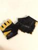 Перчатки вело "Gel Shock" (без пальцев, гелевые, черно-желтые, size:S)