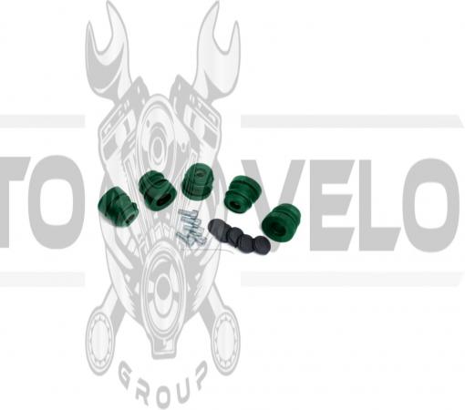 Демпферные резинки б/п   для Goodluck GL5200   (5шт)   (зеленые, полный комплект)   EVO
