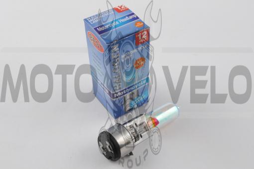 Лампа BA20D (2 уса)   12V 50W/50W   (хамелеон розовый)   BEST   (mod:A)