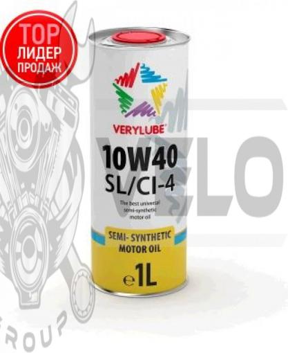 Масло   4T, 1л   (полусинтетика, 10W-40 SL/CI-4)   VERYLUBE   (20164)   (#ХАДО)