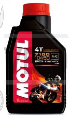 Масло   4T, 1л   (синтетика, 10W-50, 7100, API SL/SJ/SH/SG)   MOTUL   (#104097)