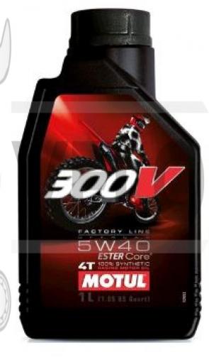 Масло   4T, 1л   (синтетика, 5W-40, 300V, FACTORY LINE OFF ROAD)   MOTUL   (#104134)
