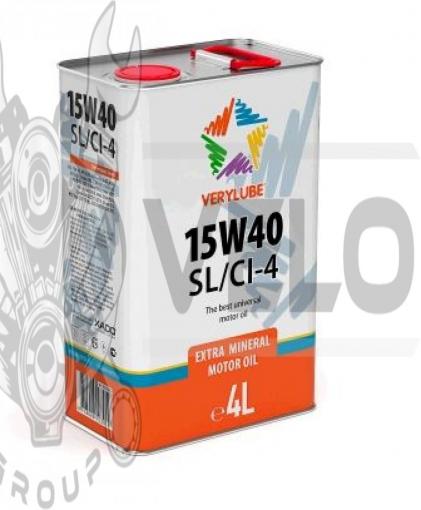 Масло   4T, 4л   (минеральное, 15W-40 SL/CI-4)   VERYLUBE   (20255)   (#ХАДО)