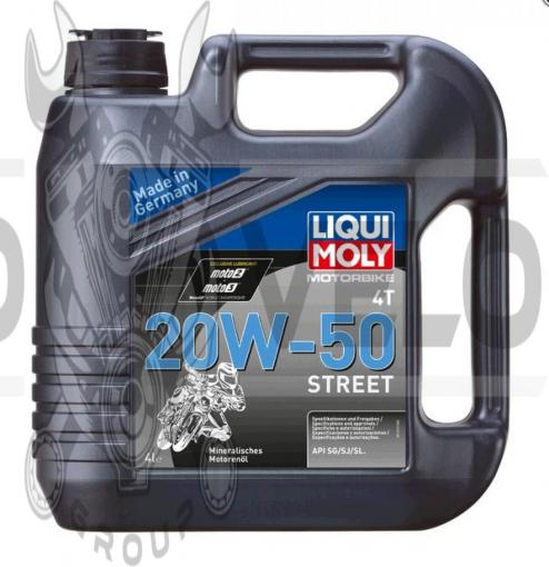 Масло   4T, 4л   (минеральное, 20W-50, STREET)   LIQUI MOLY   #1696