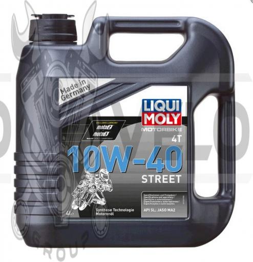 Масло   4T, 4л   (полусинтетика, 10W-40, STREET)   LIQUI MOLY   #7512