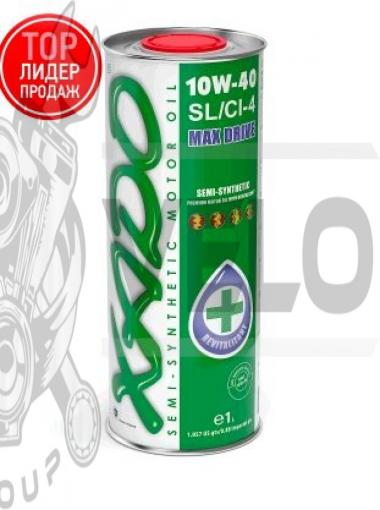 Масло автомобильное 1л   (полусинтетика, 10W-40SL/SI-4, Atomic Oil, MAX Drive)   (24109)   ХАДО