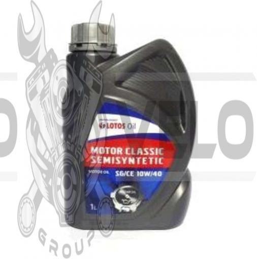 Масло автомобильное, 1л   (SAE 10W-40, полусинтетика, MOTOR CLASSIC SEMISYNTETIC SG/CE)   LOTOS   (#GPL)