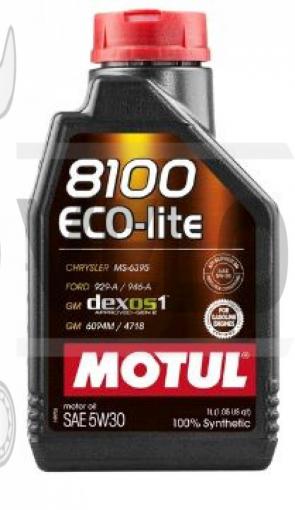 Масло автомобильное, 1л   (синтетика, 5W-30, 8100 ECO-LITE)   MOTUL   (#108212)