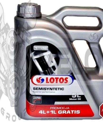 Масло автомобильное, 5л   (SAE 10W-40, полусинтетика, MOTOR SEMISYNTETIC SL/CF)   LOTOS   (#GPL)