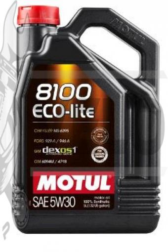 Масло автомобильное, 5л   (синтетика, 5W-30, 8100 ECO-LITE)   MOTUL   (#108214)