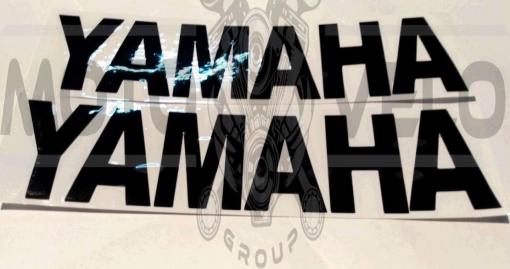 Наклейка   буквы   YAMAHA   (22х6см, 2шт, черные)   (#HCT10005)