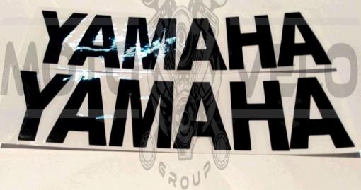 Наклейка   буквы   YAMAHA   (22х6см, 2шт, черные)   (#HCT10005)