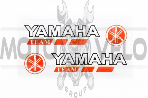 Наклейка   логотип   YMH   (14x3см, 2шт, красная)   (#6001)