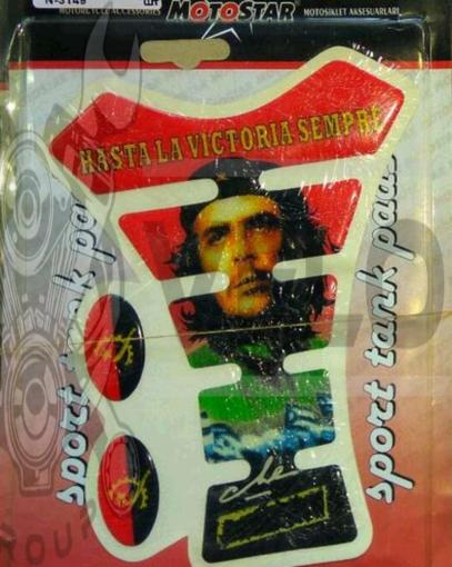 Наклейка на бак   FISH Che Guevara (резиновая, декор, красная)