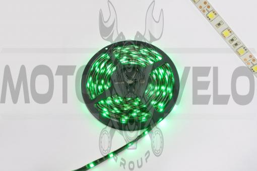 Лента светодиодная SMD 5050 (зеленая, влагостойкая, 30 крист/1м, бухта 5м)