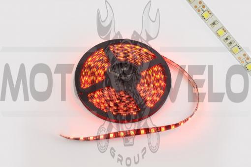 Лента светодиодная SMD 5050 (красная, влагостойкая, 30 крист/1м, бухта 5м)