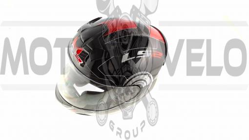 Шлем-интеграл   (mod:FF352) (size:L, черно-красно-белый, ROOKIE GAMMA)   LS-2