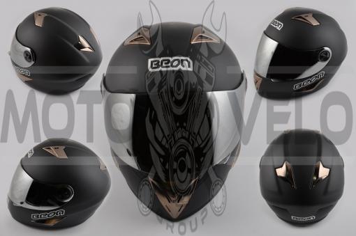 Шлем-интеграл (mod:B-500) (size:L, черный матовый) BEON