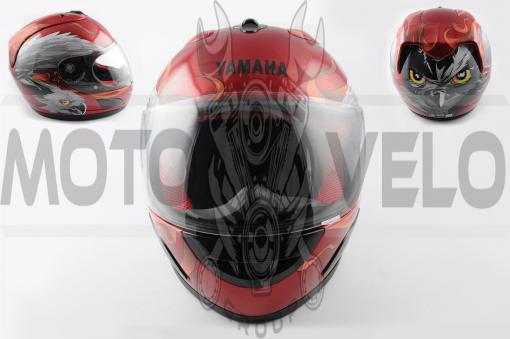 Шлем-интеграл (mod:HAWK) (size:XL, красный) Ш3 YMH