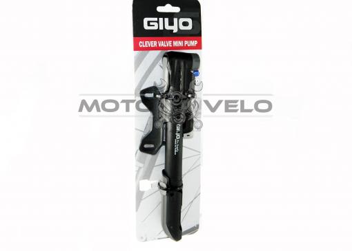 Насос велосипедный пластмассовый с манометром 'GIYO' (mod:GP-43CP) (Taiwan)