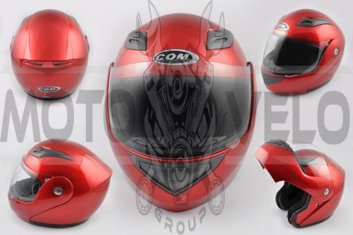 Шлем трансформер (mod:K991) (size:ХL, красный) COM