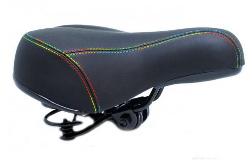 Седло велосипедное с цветными нитками,mod: TY-SD-7054