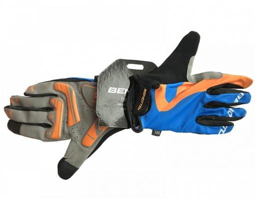 Перчатки закрытые Benotto CG -7863 (Blue/Orange)