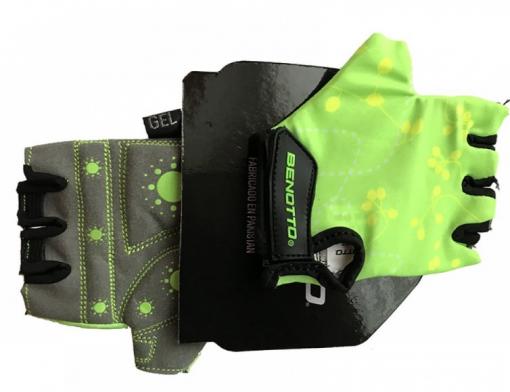 Перчатки детские открытые Benotto LCL-K6596(Green/Grey)