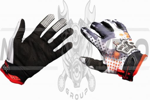 Перчатки FOX (mod:3, size:L, черно-красные)