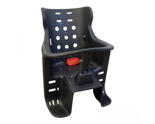 Кресло детское пластиковое на багажник,цвет:серый