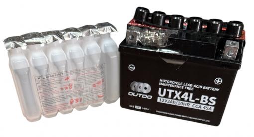 АКБ UTX4L-BS черный заливной OUTDO 113*70*87