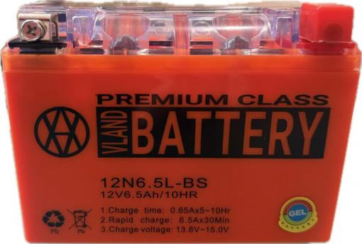 АКБ 12 V 6,5 A / 10 HR (GEL) оранжевый VLAND 138*65*100