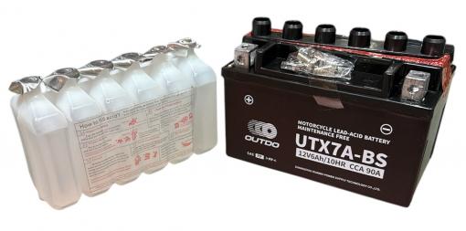 АКБ UTX7А-BS черный заливной OUTDO 150*87*94